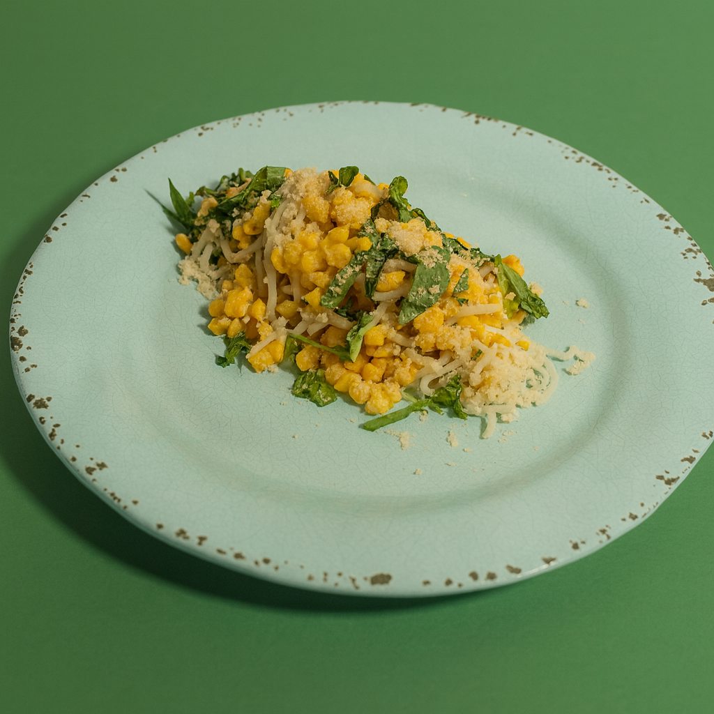 Low-Carb Corn And Basil Pasta