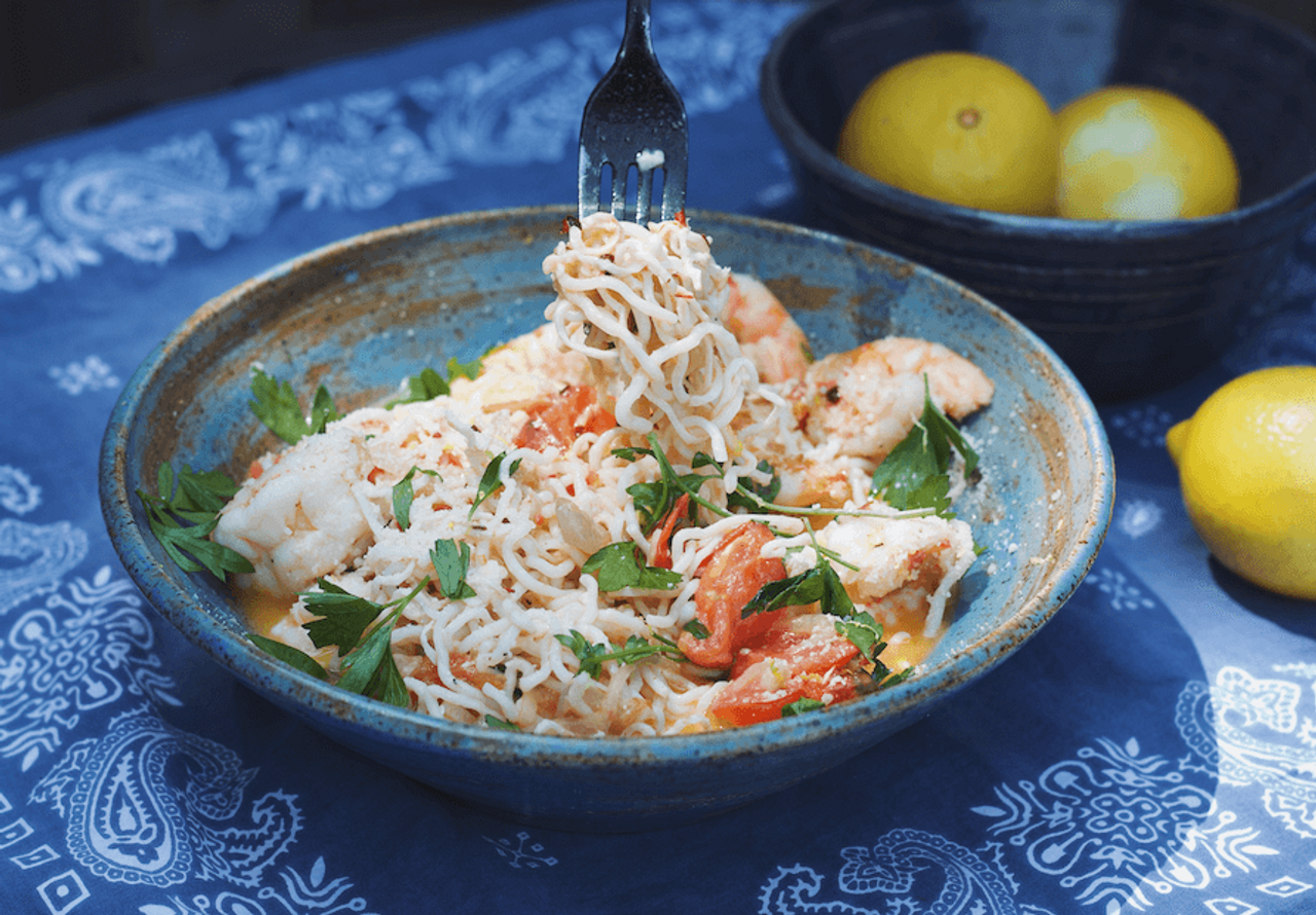 Low-Carb Shrimp Scampi with Spaghetti Recipe